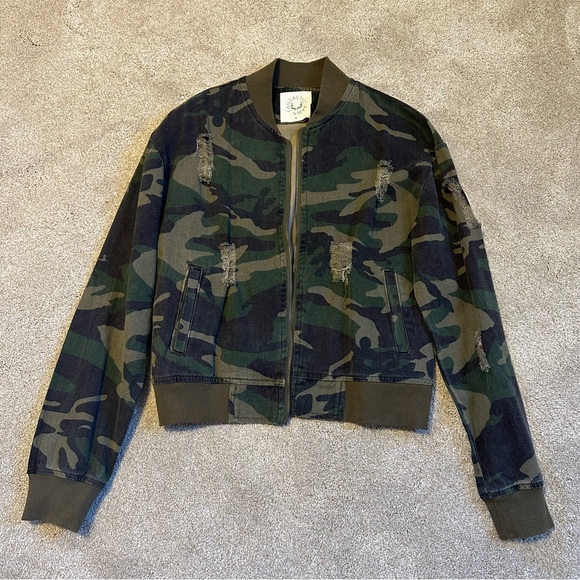 Camo Bomber Jacket - Picture 1 of 5